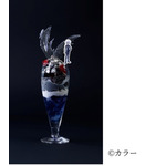 ALL OF EVANGELION東京会場限定コラボメニュー「渚カヲルの黒ゴマパフェ」（C）カラー