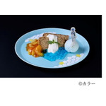 ALL OF EVANGELION東京会場限定コラボメニュー「綾波レイのシフォンケーキデザート」（C）カラー