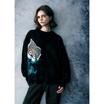 猫草|ウォッシャブルジャカードニットカーディガン