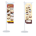 ココス×ちいかわ「オリジナルミニのぼり」ココスに集合!Ver デザイン、ココスへようこそ!Ver デザイン」(C)nagano / chiikawa committee