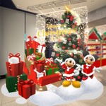 【ディズニーストア】一部店舗でクリスマステーマの店内装飾を実施(C)Disney