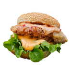 武道と三ツ谷のプレミアムまるチキバーガー