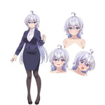 TVアニメ『よわよわ先生』鶸村ひよりキャラクター設定画(C)福地カミオ・講談社/「よわよわ先生」製作委員会