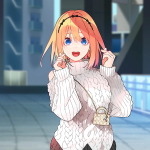 『五等分の花嫁』GOTO AKIBA! 新規描き下ろしイラスト・四葉(C)春場ねぎ/講談社