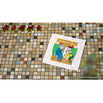 映画『鬼太郎誕生 ゲゲゲの謎』×石黒亜矢子コラボグッズ「ハンドタオル（鬼太郎の父と鬼太郎の母）」使用イメージ（C）映画「鬼太郎誕生ゲゲゲの謎」製作委員会