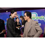 映画『ズートピア2』ワールドプレミア 江口のりこ、キー・ホイ・クアン(C)2025 Getty Images/Getty Images for Disney