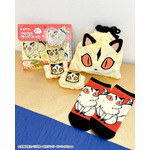 ふわふわ巾着、アクリルビーズシール、洗顔リストバンド2P、アンクルソックス／各390円（税込429円）