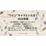 [“ワイン”キャラといえば？ 2025年版]第1位～第5位