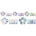 H賞「ミニケース付ステッカーSET 」サイズ（約）：ステッカー / 7cm角内 ミニケース / 高さ10cm×幅18.5cm