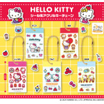 「ハローキティ シール風アクリルキーチェーン」