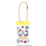 「ハローキティ シール風アクリルキーチェーン」りんご