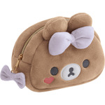 サンエックス「Makeup Rilakkuma ミラー付ぬいぐるみポーチ」チャイロイコグマ（C）2025 SAN-X CO., LTD. ALL RIGHTS RESERVED.