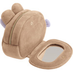 サンエックス「Makeup Rilakkuma ミラー付ぬいぐるみポーチ」チャイロイコグマ（C）2025 SAN-X CO., LTD. ALL RIGHTS RESERVED.
