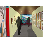 しのとうこによる美麗イラストの額装展示・フォトスポット