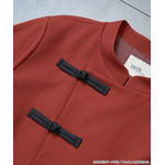 TVアニメ『らんま1/2』× earth music＆ecology Japan Label「チャイナシャツジャケット」ボルドー（C）高橋留美子・小学館/「らんま1/2」製作委員会