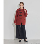 TVアニメ『らんま1/2』× earth music＆ecology Japan Label「チャイナシャツジャケット」ボルドー　着用イメージ（C）高橋留美子・小学館/「らんま1/2」製作委員会