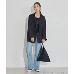 TVアニメ『らんま1/2』× earth music＆ecology Japan Label「チャイナシャツジャケット」ブラック　着用イメージ（C）高橋留美子・小学館/「らんま1/2」製作委員会