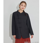 TVアニメ『らんま1/2』× earth music＆ecology Japan Label「チャイナシャツジャケット」ブラック　着用イメージ（C）高橋留美子・小学館/「らんま1/2」製作委員会