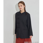 TVアニメ『らんま1/2』× earth music＆ecology Japan Label「チャイナシャツジャケット」ブラック　着用イメージ（C）高橋留美子・小学館/「らんま1/2」製作委員会