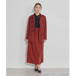 TVアニメ『らんま1/2』× earth music＆ecology Japan Label「チャイナシャツジャケット」ボルドー　着用イメージ（C）高橋留美子・小学館/「らんま1/2」製作委員会