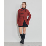 TVアニメ『らんま1/2』× earth music＆ecology Japan Label「チャイナシャツジャケット」ボルドー　着用イメージ（C）高橋留美子・小学館/「らんま1/2」製作委員会