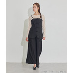 TVアニメ『らんま1/2』× earth music＆ecology Japan Label「チャイナビスチェ」ブラック　着用イメージ（C）高橋留美子・小学館/「らんま1/2」製作委員会