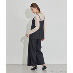 TVアニメ『らんま1/2』× earth music＆ecology Japan Label「チャイナビスチェ」ブラック　着用イメージ（C）高橋留美子・小学館/「らんま1/2」製作委員会