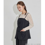 TVアニメ『らんま1/2』× earth music＆ecology Japan Label「チャイナビスチェ」ブラック　着用イメージ（C）高橋留美子・小学館/「らんま1/2」製作委員会