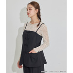 TVアニメ『らんま1/2』× earth music＆ecology Japan Label「チャイナビスチェ」ブラック　着用イメージ（C）高橋留美子・小学館/「らんま1/2」製作委員会