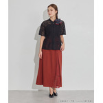 TVアニメ『らんま1/2』× earth music＆ecology Japan Label「チャイナスカート」ボルドー　着用イメージ（C）高橋留美子・小学館/「らんま1/2」製作委員会