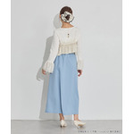 TVアニメ『らんま1/2』× earth music＆ecology Japan Label「チャイナスカート」ライトブルー　着用イメージ（C）高橋留美子・小学館/「らんま1/2」製作委員会