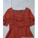 TVアニメ『らんま1/2』× earth music＆ecology Japan Label「チャイナワンピース」ボルドー（C）高橋留美子・小学館/「らんま1/2」製作委員会