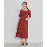 TVアニメ『らんま1/2』× earth music＆ecology Japan Label「チャイナワンピース」ボルドー　着用イメージ（C）高橋留美子・小学館/「らんま1/2」製作委員会