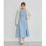 TVアニメ『らんま1/2』× earth music＆ecology Japan Label「チャイナワンピース」ライトブルー　着用イメージ（C）高橋留美子・小学館/「らんま1/2」製作委員会