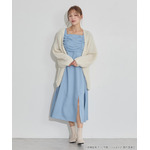 TVアニメ『らんま1/2』× earth music＆ecology Japan Label「チャイナワンピース」ライトブルー　着用イメージ（C）高橋留美子・小学館/「らんま1/2」製作委員会