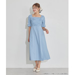 TVアニメ『らんま1/2』× earth music＆ecology Japan Label「チャイナワンピース」ライトブルー　着用イメージ（C）高橋留美子・小学館/「らんま1/2」製作委員会