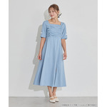 TVアニメ『らんま1/2』× earth music＆ecology Japan Label「チャイナワンピース」ライトブルー　着用イメージ（C）高橋留美子・小学館/「らんま1/2」製作委員会