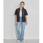 TVアニメ『らんま1/2』× earth music＆ecology Japan Label「チャイナレースシャツ」ブラック　着用イメージ（C）高橋留美子・小学館/「らんま1/2」製作委員会