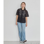 TVアニメ『らんま1/2』× earth music＆ecology Japan Label「チャイナレースシャツ」ブラック　着用イメージ（C）高橋留美子・小学館/「らんま1/2」製作委員会