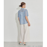 TVアニメ『らんま1/2』× earth music＆ecology Japan Label「チャイナレースシャツ」ライトブルー　着用イメージ（C）高橋留美子・小学館/「らんま1/2」製作委員会