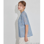 TVアニメ『らんま1/2』× earth music＆ecology Japan Label「チャイナレースシャツ」ライトブルー　着用イメージ（C）高橋留美子・小学館/「らんま1/2」製作委員会