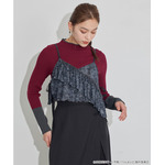 TVアニメ『らんま1/2』× earth music＆ecology Japan Label「シアービスチェ」ブラック　着用イメージ（C）高橋留美子・小学館/「らんま1/2」製作委員会