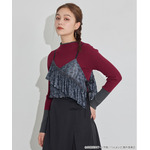 TVアニメ『らんま1/2』× earth music＆ecology Japan Label「シアービスチェ」ブラック　着用イメージ（C）高橋留美子・小学館/「らんま1/2」製作委員会