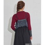 TVアニメ『らんま1/2』× earth music＆ecology Japan Label「シアービスチェ」ブラック　着用イメージ（C）高橋留美子・小学館/「らんま1/2」製作委員会