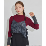 TVアニメ『らんま1/2』× earth music＆ecology Japan Label「シアービスチェ」ブラック　着用イメージ（C）高橋留美子・小学館/「らんま1/2」製作委員会