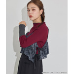 TVアニメ『らんま1/2』× earth music＆ecology Japan Label「シアービスチェ」ブラック　着用イメージ（C）高橋留美子・小学館/「らんま1/2」製作委員会