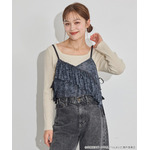 TVアニメ『らんま1/2』× earth music＆ecology Japan Label「シアービスチェ」ブラック　着用イメージ（C）高橋留美子・小学館/「らんま1/2」製作委員会