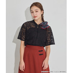 TVアニメ『らんま1/2』× earth music＆ecology Japan Label「ビッグシュシュ」ブラック　着用イメージ（C）高橋留美子・小学館/「らんま1/2」製作委員会