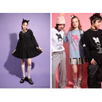 左)ティアードドレス 33,000円、クロミ ヘッドドレス 11,880円　右)マイメロディ 3ネーム ロン Tee 7,260円（全て税込）