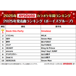 2025年JOYSOUNDカラオケ年間ランキング発表！4部門で1位のMrs. GREEN APPLEら映像コメント到着！
